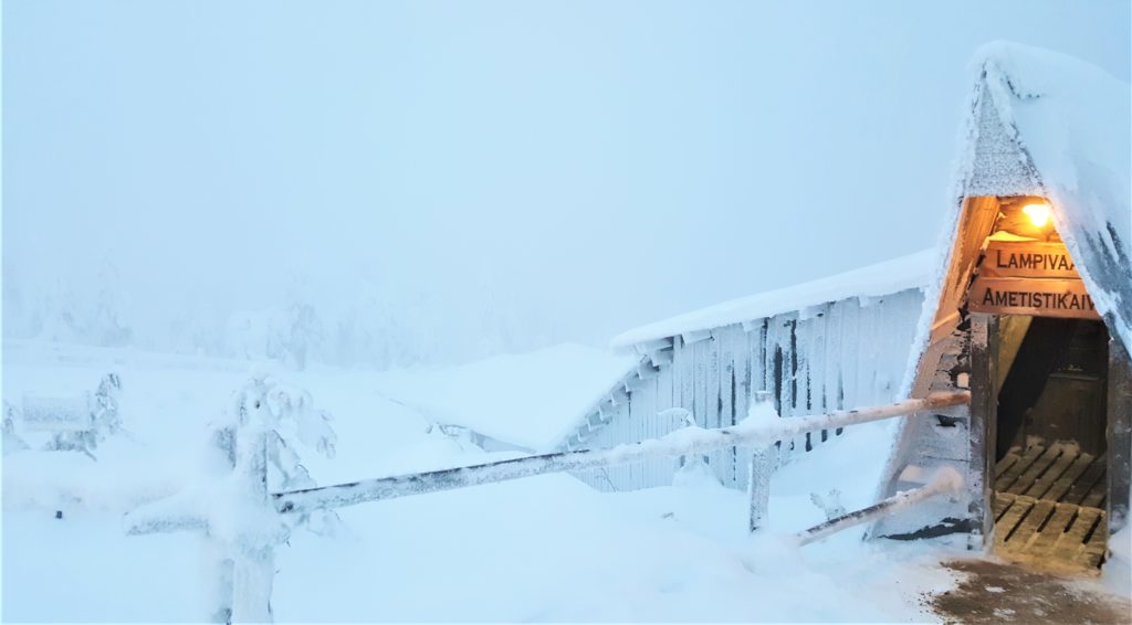 Pyhätunturi Lapland - amethyst mine entrance