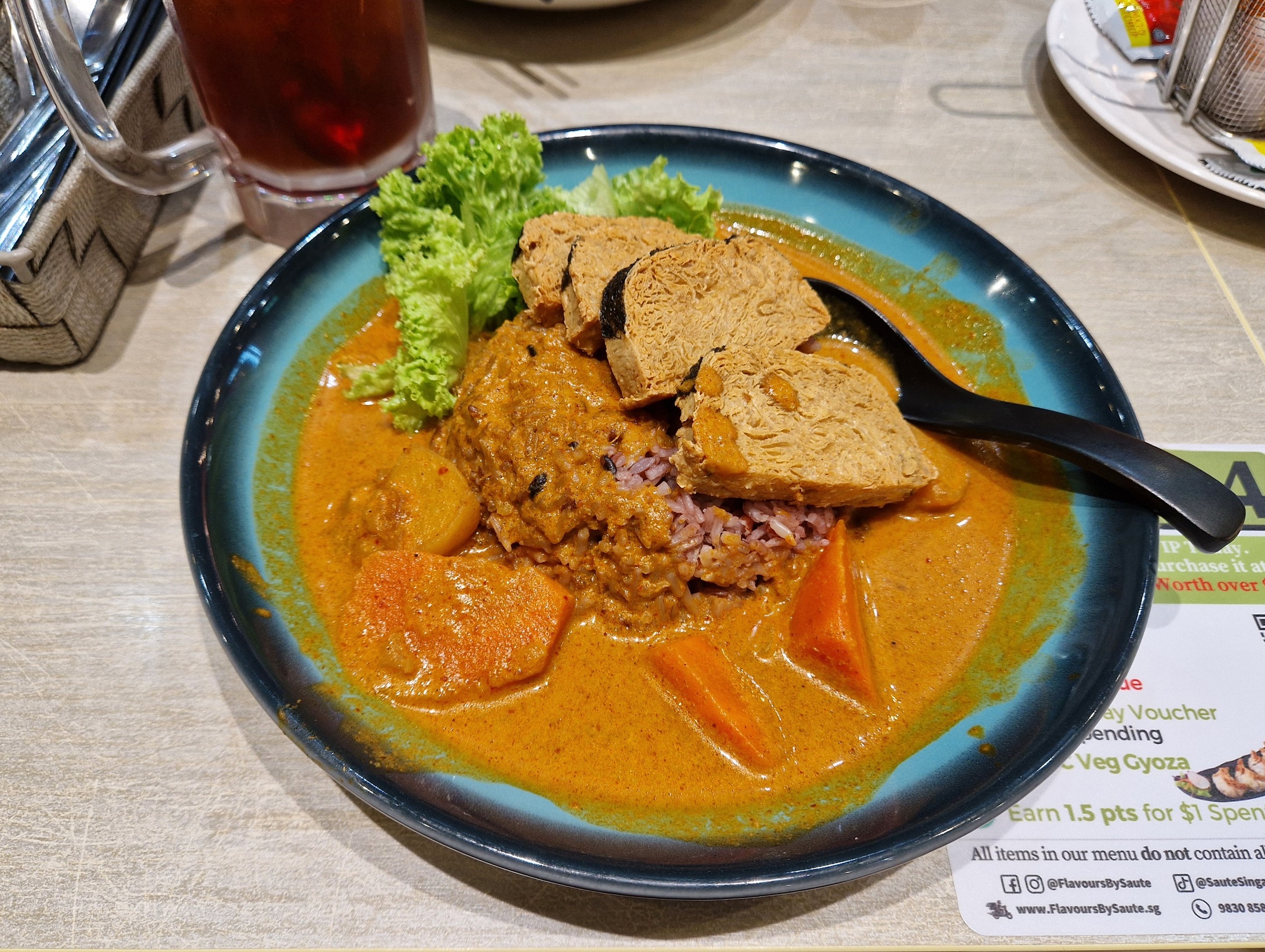 singapore vegan food - flavours by saute