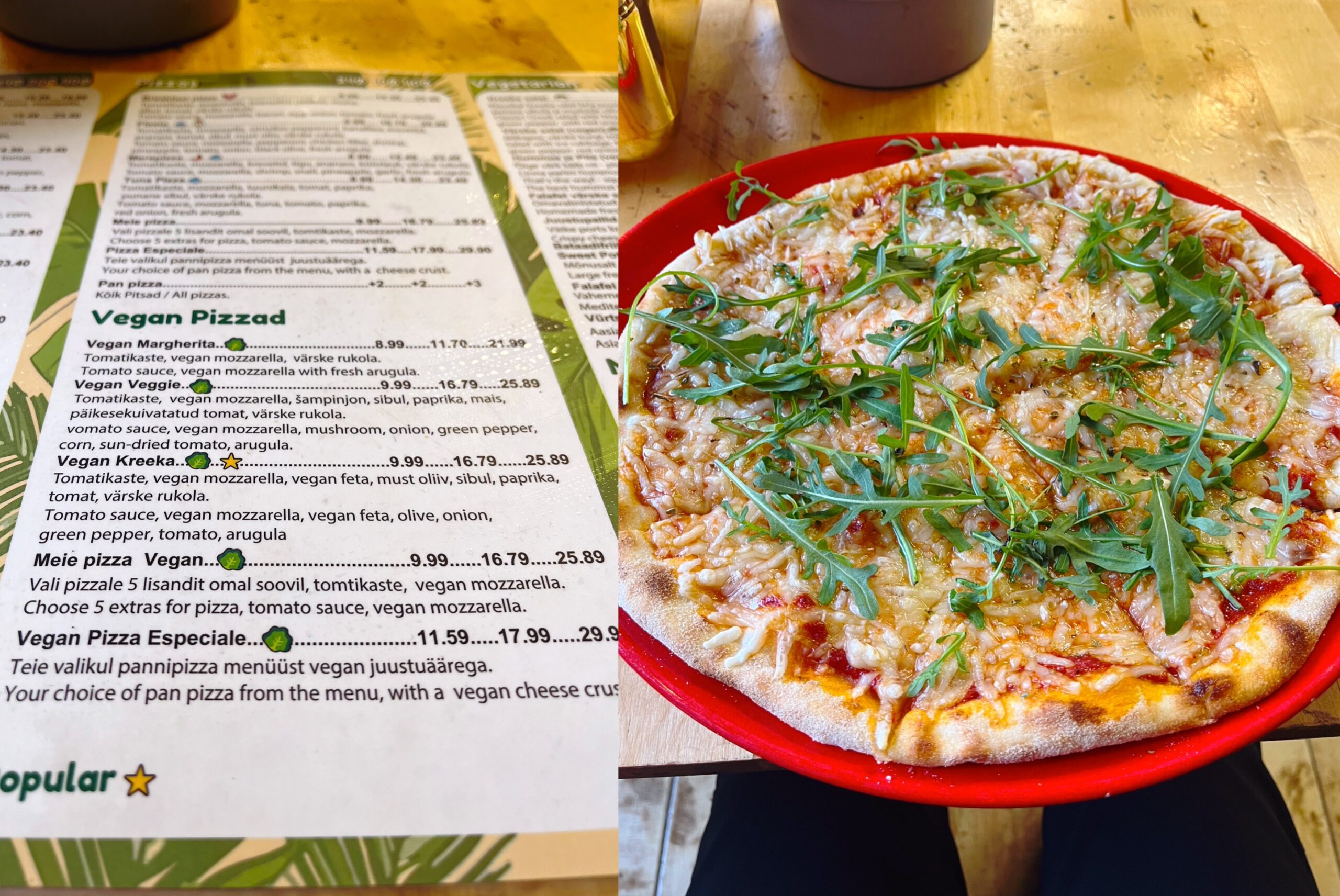vegan pizza Tallinn
